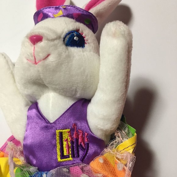Lisa Frank Lily Ballerina Bunny Beanie - Picture 8 of 9